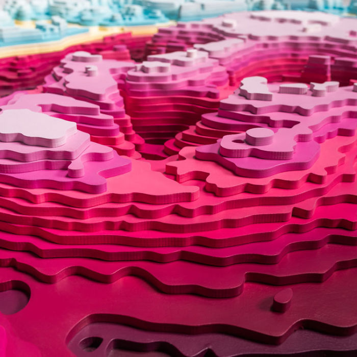 I Spent 5 Years Making These Topographic Sculptures, Each With Up To 2500 Individual Pieces
