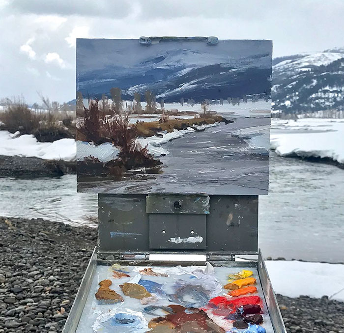 30 Landscape Paintings Framed By Nature And Aaron Schuerr