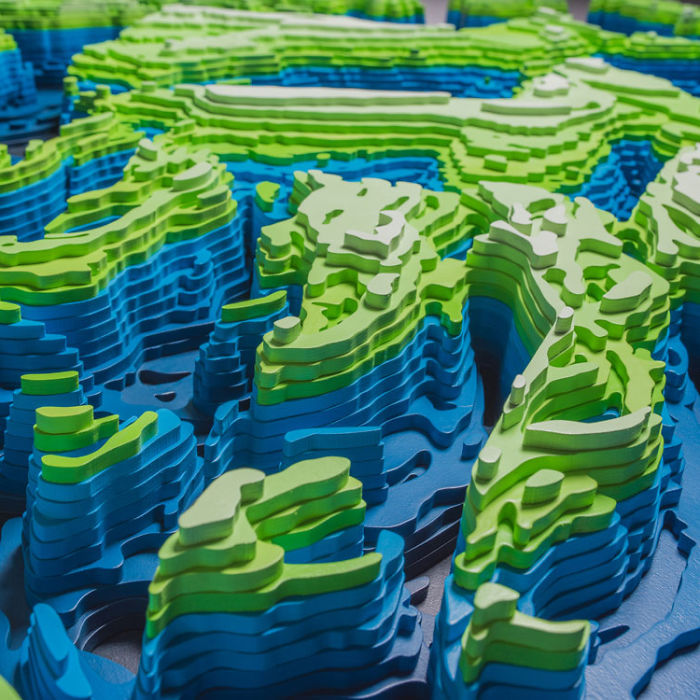 I Spent 5 Years Making These Topographic Sculptures, Each With Up To 2500 Individual Pieces
