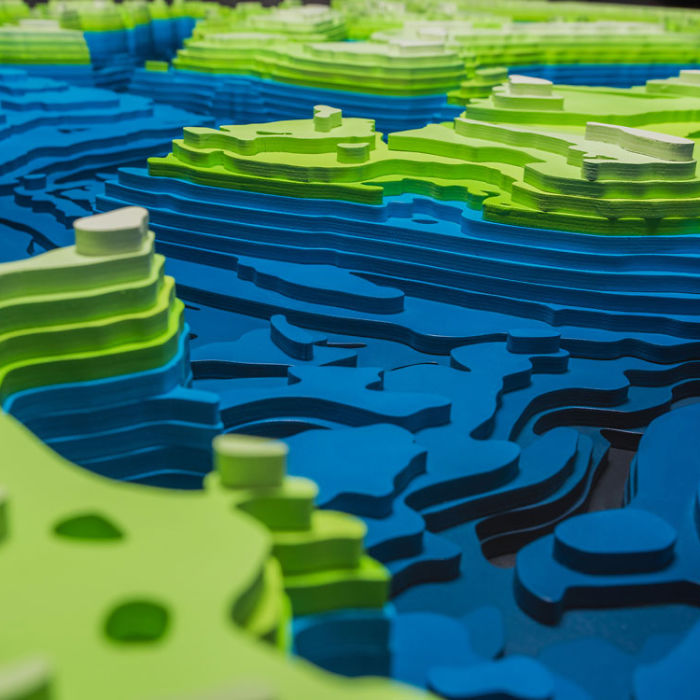 I Spent 5 Years Making These Topographic Sculptures, Each With Up To 2500 Individual Pieces