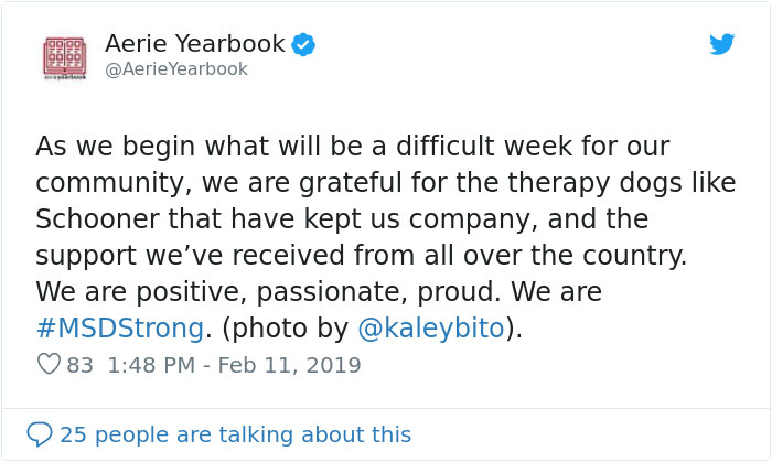 This School Dedicated A Yearbook Page To The Parkland Shooting Survivors&rsquo; Therapy Dogs