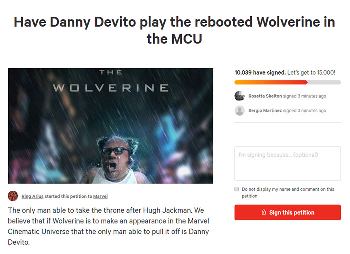 Over 10k People Have Signed A Petition To Make Danny DeVito The New Wolverine Over 10k People Have Signed A Petition To Make Danny DeVito The New Wolverine