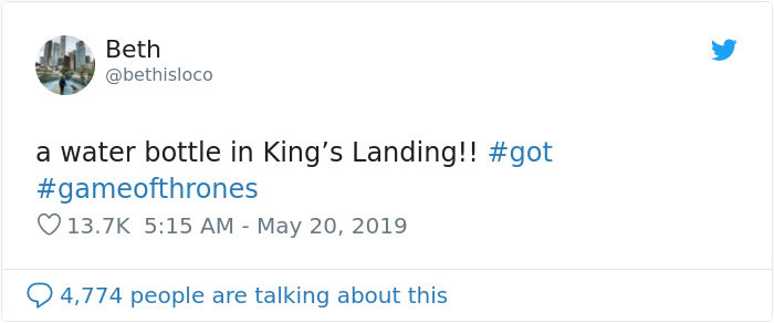 From A Coffee Cup, To Multiple Water Bottles, Game Of Thrones Gets Caught Failing Again From A Coffee Cup, To Multiple Water Bottles, Game Of Thrones Gets Caught Failing Again