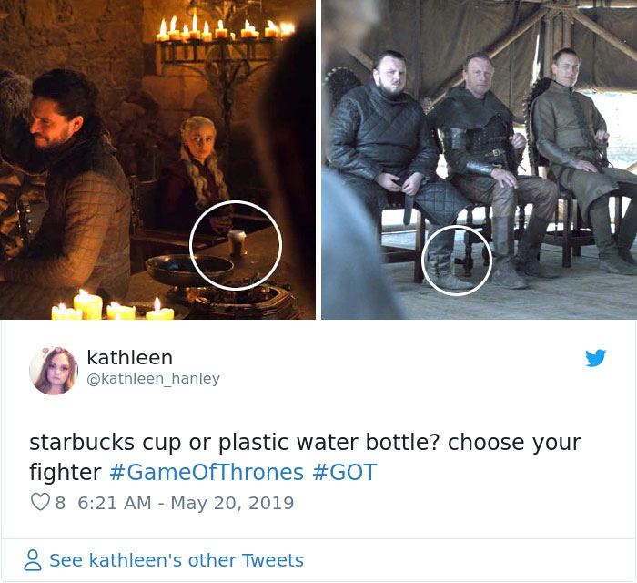 From A Coffee Cup, To Multiple Water Bottles, Game Of Thrones Gets Caught Failing Again From A Coffee Cup, To Multiple Water Bottles, Game Of Thrones Gets Caught Failing Again