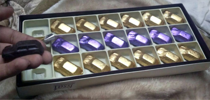 Our New Car Came With Car-Shaped Chocolates