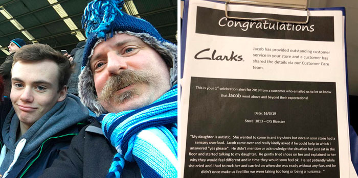 Father Is Stoked To Find A Review About His Son Taking Care Of An Autistic Child At Work