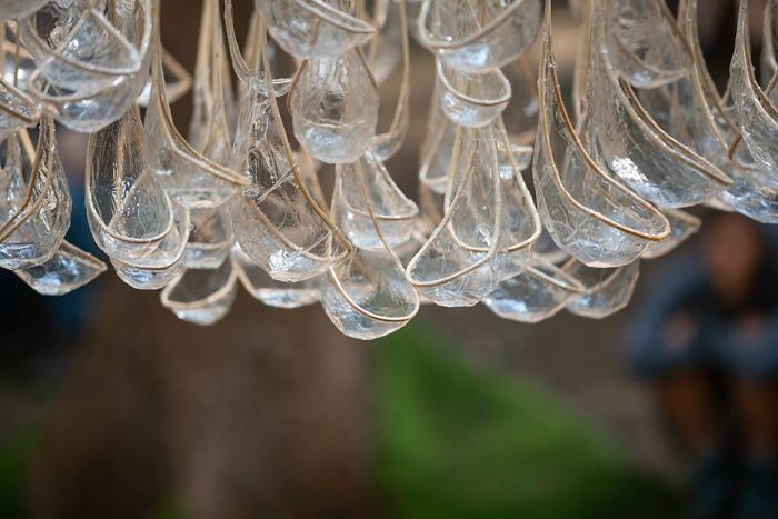 Rainwater 'Chandelier' Installation Can Collect Up To 800 Pounds Of Water
