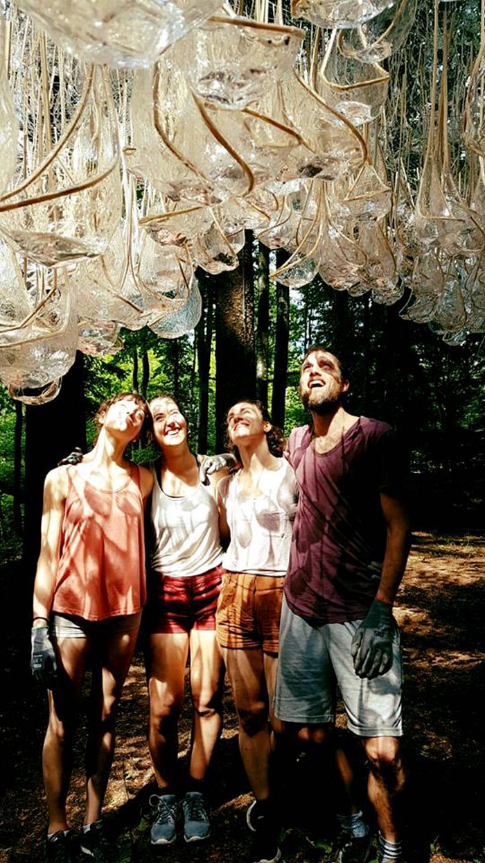 Rainwater 'Chandelier' Installation Can Collect Up To 800 Pounds Of Water Rainwater 'Chandelier' Installation Can Collect Up To 800 Pounds Of Water