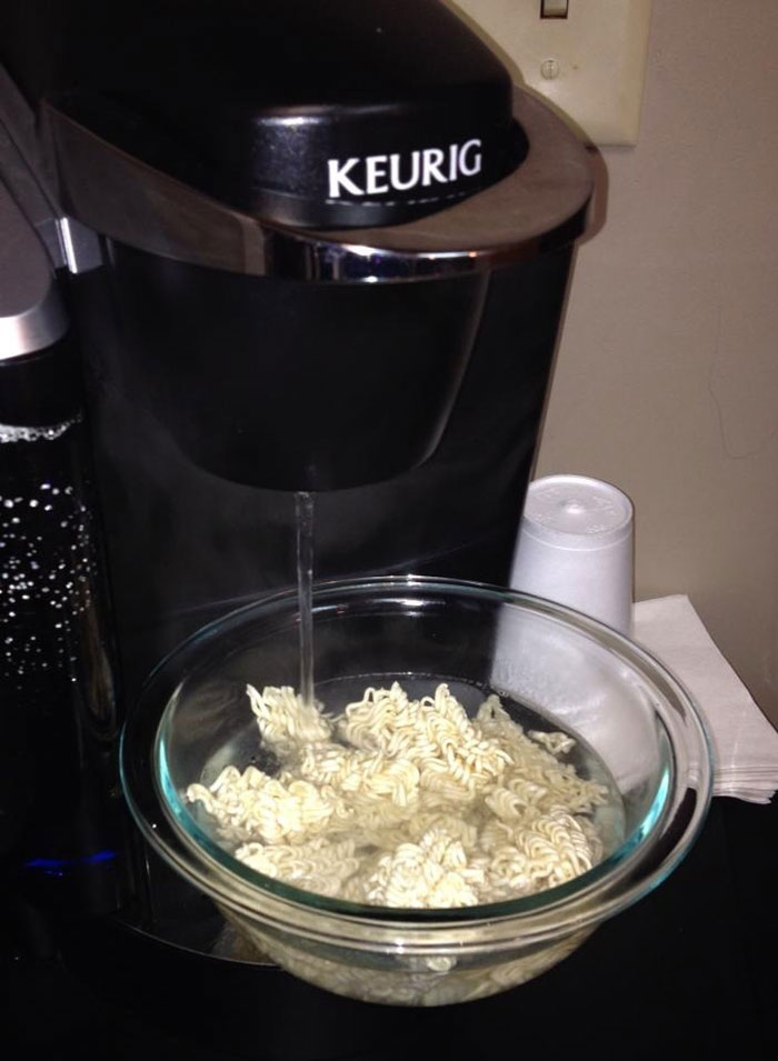 You Could Have Used The Kettle, But That Wouldn’t Have Made For A Good Picture, Would It?