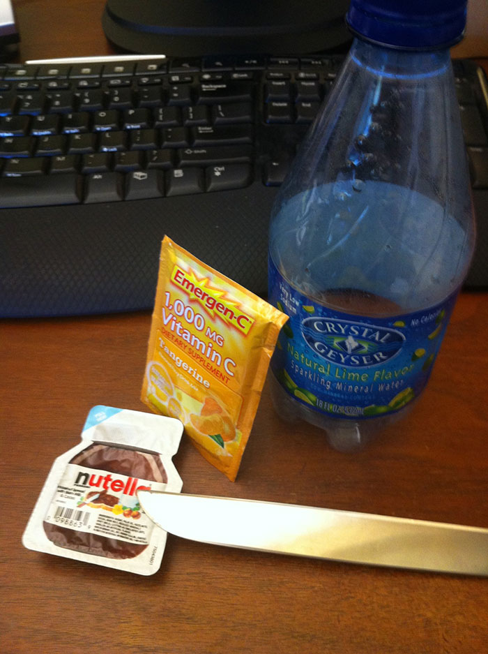 What It’s Like To Be Hungover In The Office On A Friday - Use A Letter Knife To Eat All The Nutella Then To Stab Your Eyes Out