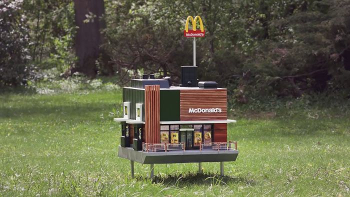 McDonalds Opens A Tiny Restaurant For Bees McDonalds Opens A Tiny Restaurant For Bees