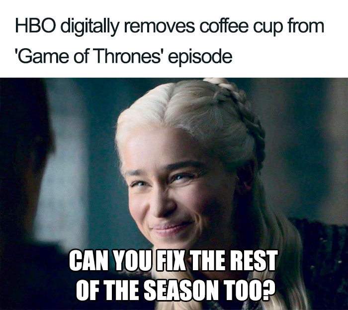 HBO 'Fixes' That Coffee Cup Mistake, Fans React With Even More Memes