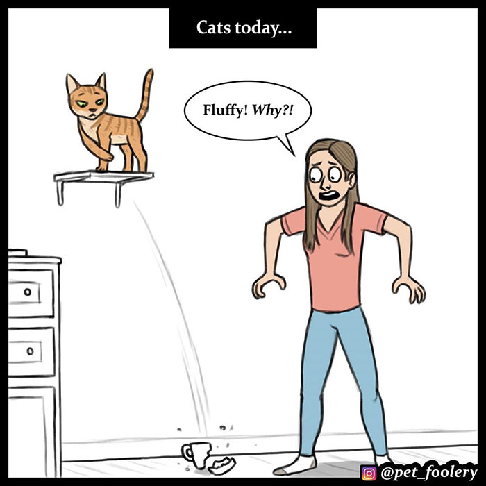 The Differences Between Prehistoric And Today's Cats Explained In A Hilarious Comic The Differences Between Prehistoric And Today's Cats Explained In A Hilarious Comic