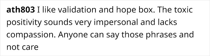 Therapist Explains The Important Difference Between Support And ‘Toxic Positivity’ In One Simple Chart Therapist Explains The Important Difference Between Support And ‘Toxic Positivity’ In One Simple Chart