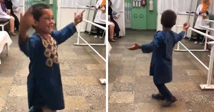 5-Year-Old Afghan Boy Gets A Prosthetic Leg And Dances In Celebration5-Year-Old Afghan Boy Gets A Prosthetic Leg And Dances In Celebration