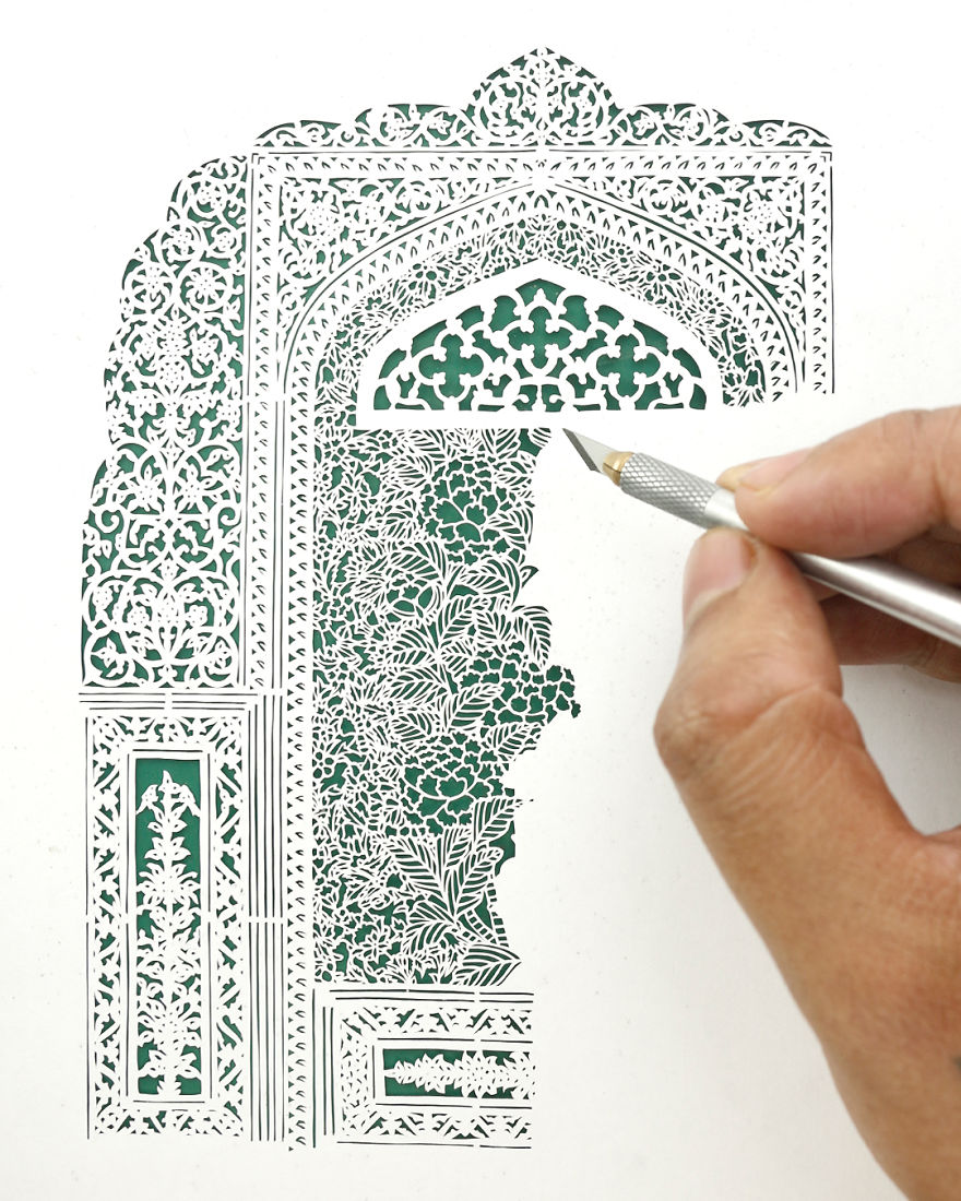 I’ve Been Experimenting With And Learning From Papercuts For More Than 6 Years, Here Are My 8 Cutouts Of Indian Havelis