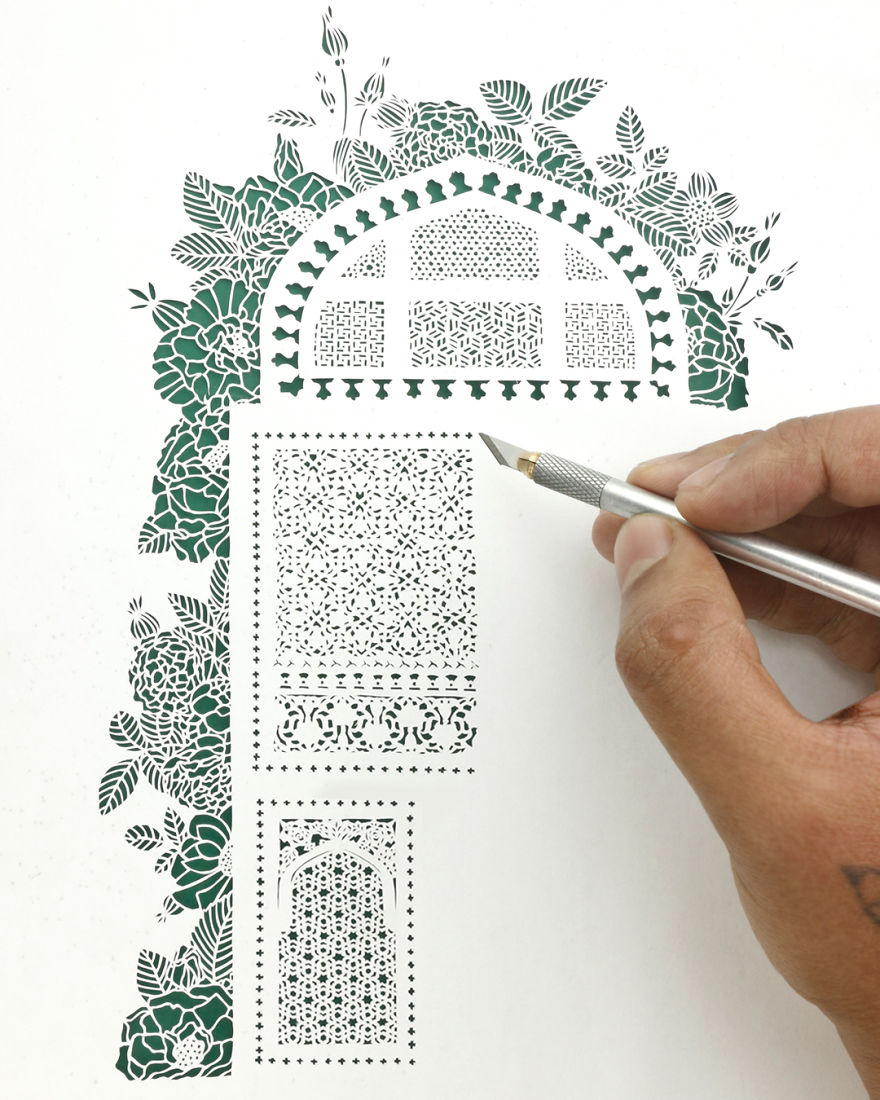 I’ve Been Experimenting With And Learning From Papercuts For More Than 6 Years, Here Are My 8 Cutouts Of Indian Havelis