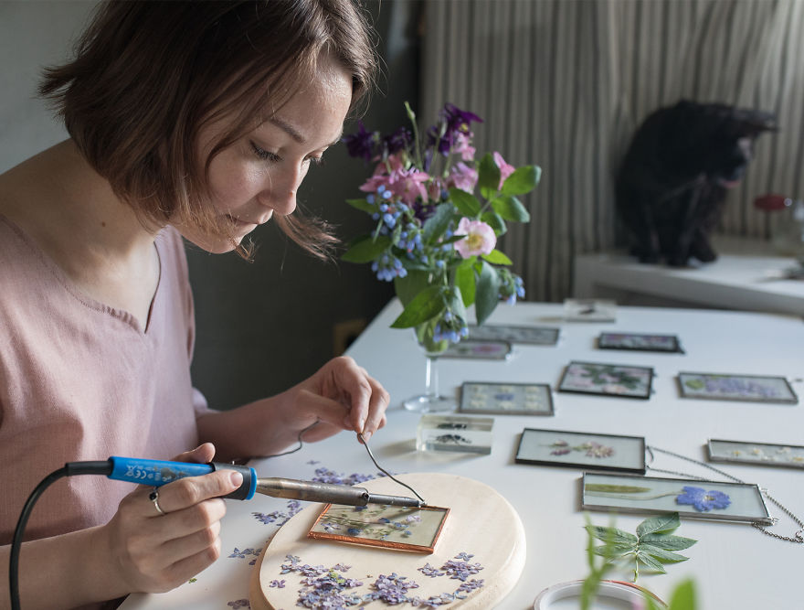 I Quit My Job To Follow My Passion Of Delicate Framed Herbariums