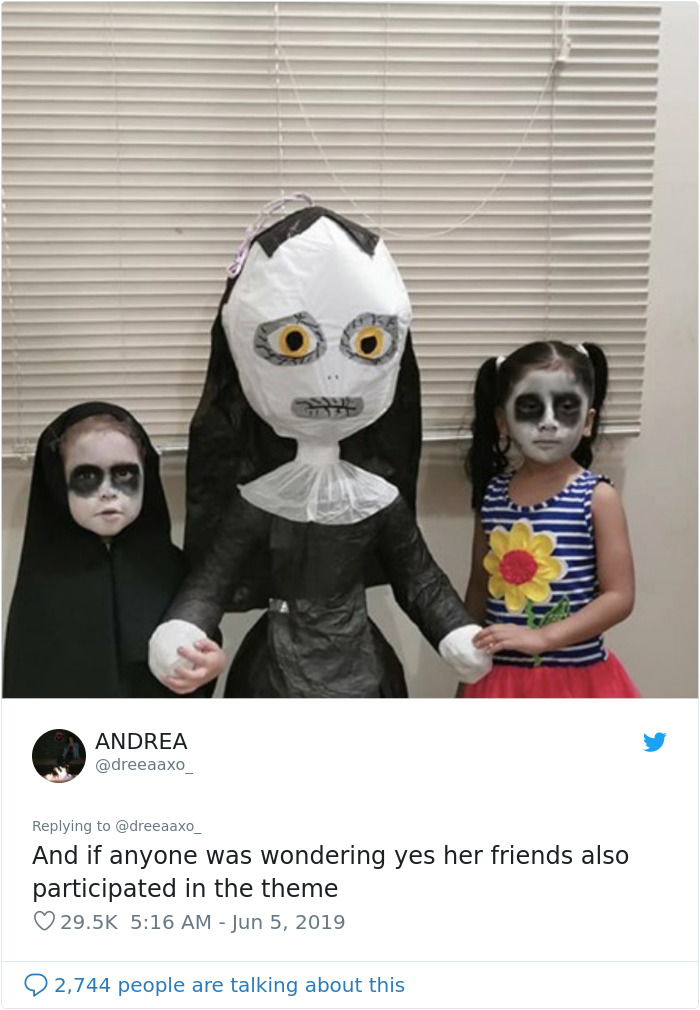 3-Year-Old Picks 'The Nun' Movie As Her Theme For The Party, Gets A Response From The Main Actress 3-Year-Old Picks 'The Nun' Movie As Her Theme For The Party, Gets A Response From The Main Actress