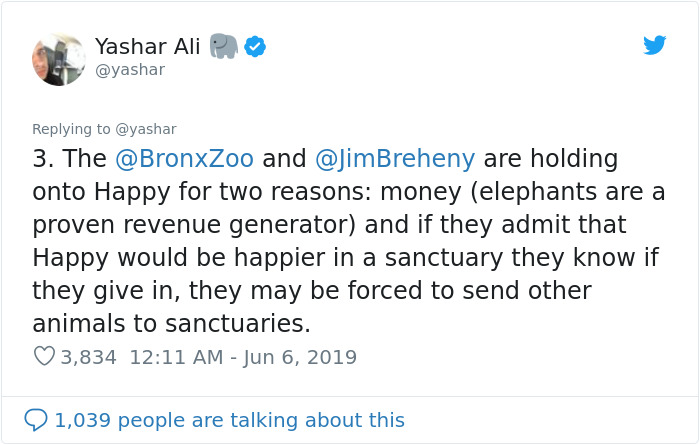 People Are Trying To Convince The Bronx Zoo To Release Happy The Elephant And This Thread Explains Why