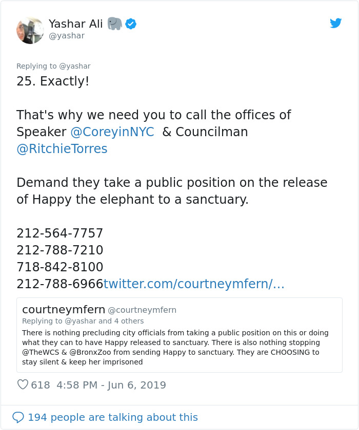 People Are Trying To Convince The Bronx Zoo To Release Happy The Elephant And This Thread Explains Why People Are Trying To Convince The Bronx Zoo To Release Happy The Elephant And This Thread Explains Why