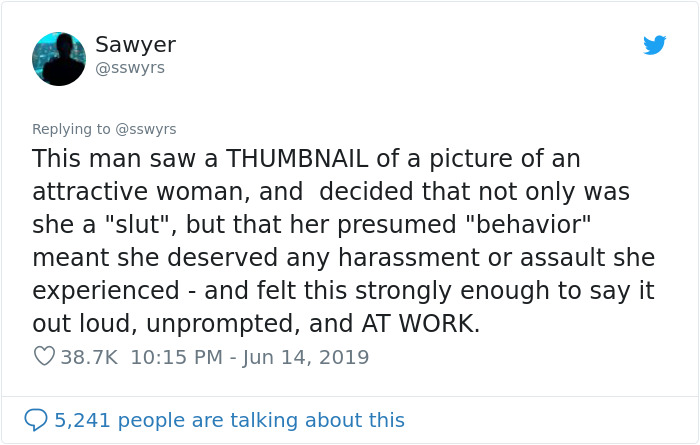 Boss Calls Woman 'Slutty' After Seeing Her Linkedin Profile Pic Where She's Wearing A Basic T-Shirt, Employee Calls Him Out Boss Calls Woman 'Slutty' After Seeing Her Linkedin Profile Pic Where She's Wearing A Basic T-Shirt, Employee Calls Him Out