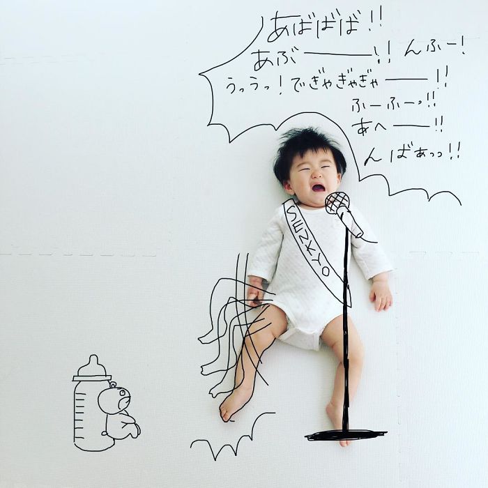 This Father Mixes Drawings And Photos To Create A Fantasy World For His Children
