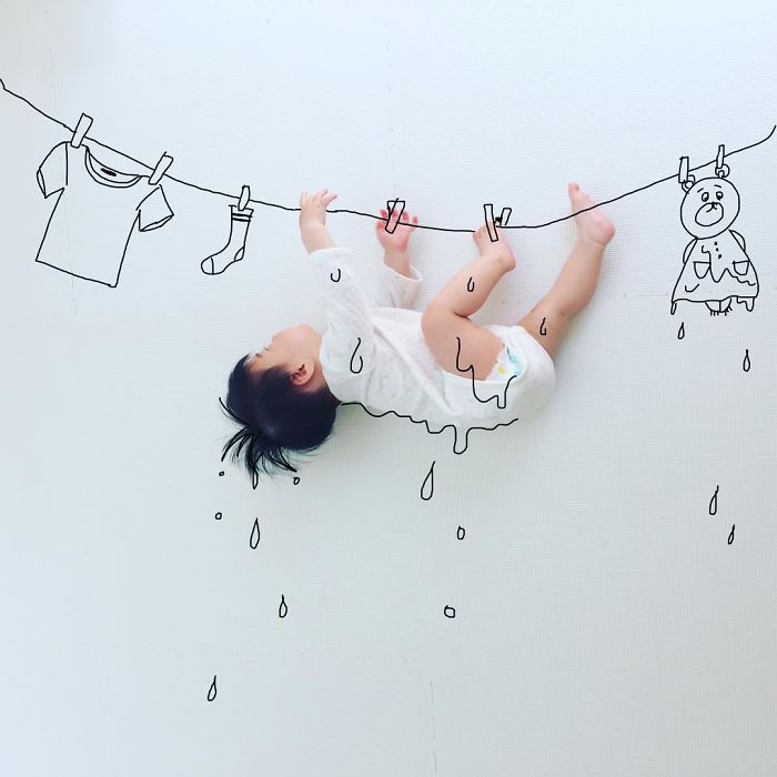 This Father Mixes Drawings And Photos To Create A Fantasy World For His Children