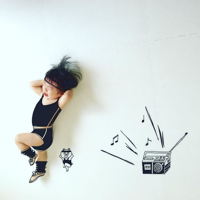 This Father Mixes Drawings And Photos To Create A Fantasy World For His Children