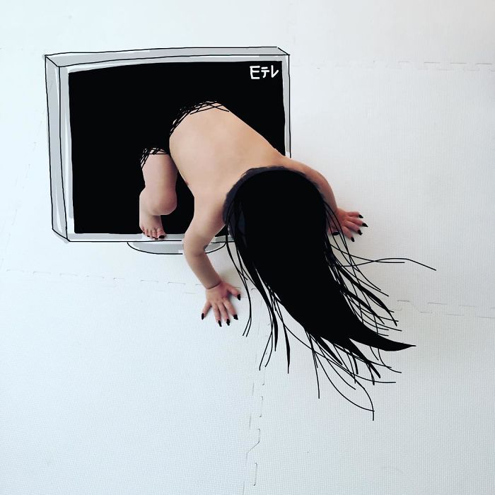 This Father Mixes Drawings And Photos To Create A Fantasy World For His Children