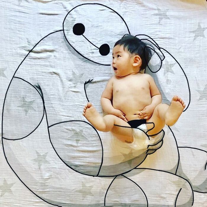 This Father Mixes Drawings And Photos To Create A Fantasy World For His Children