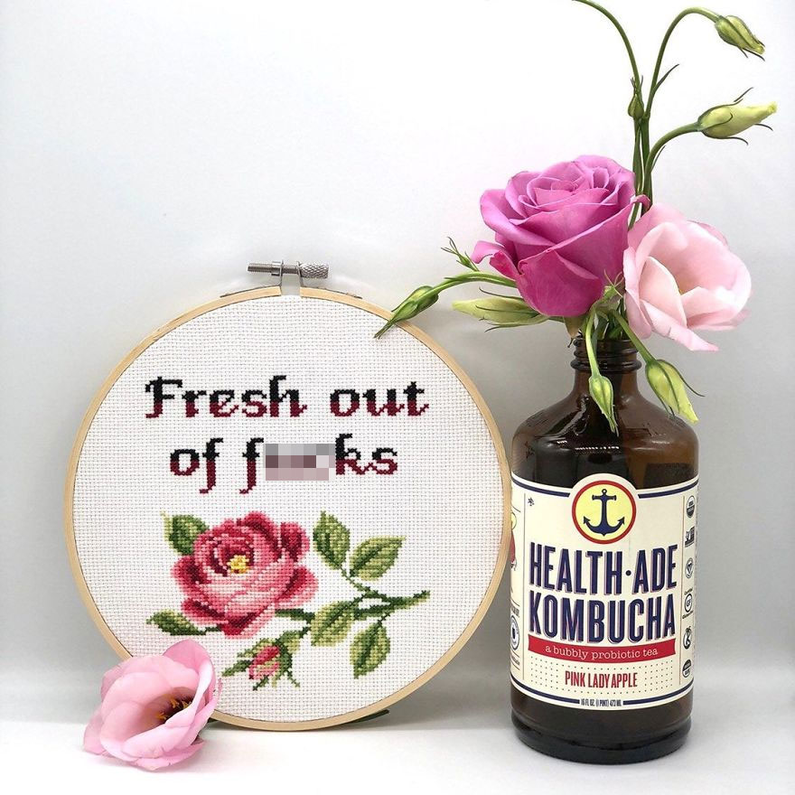 19 Modern Cross Stitches That Are Inappropriate But Fabulous! And Hilarious Too