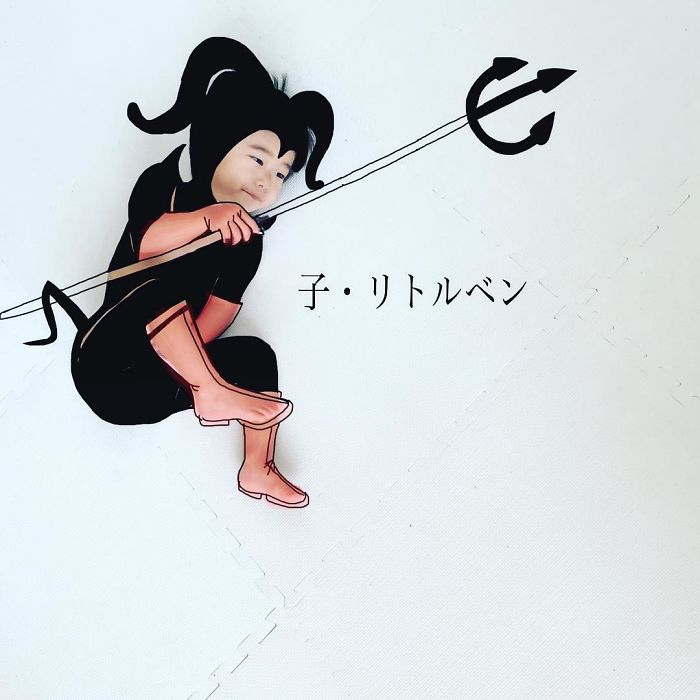 This Father Mixes Drawings And Photos To Create A Fantasy World For His Children