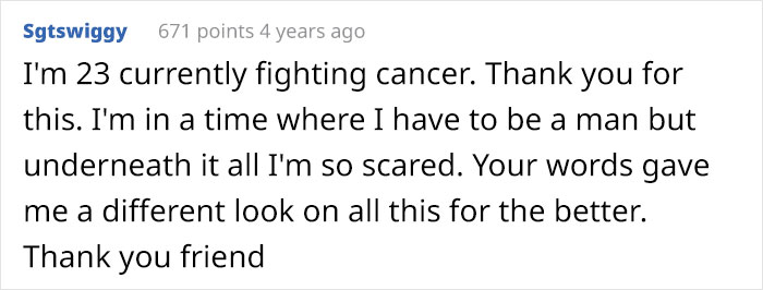 24-Year-Old Diagnosed With Terminal Cancer Lists The Things He Realized Are Truly Important In This Life