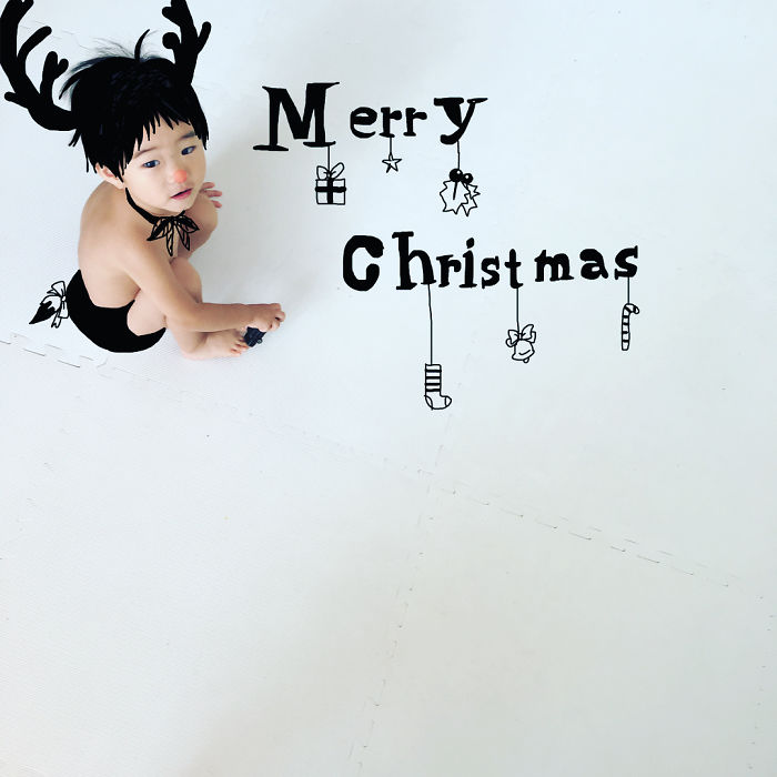 This Father Mixes Drawings And Photos To Create A Fantasy World For His Children