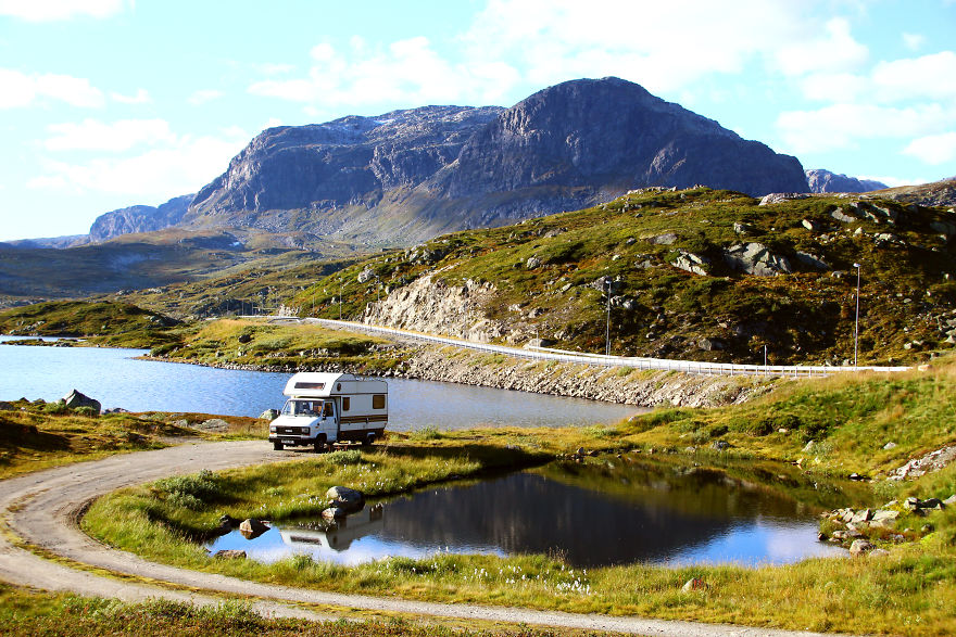 Lake And Mountains As A Company