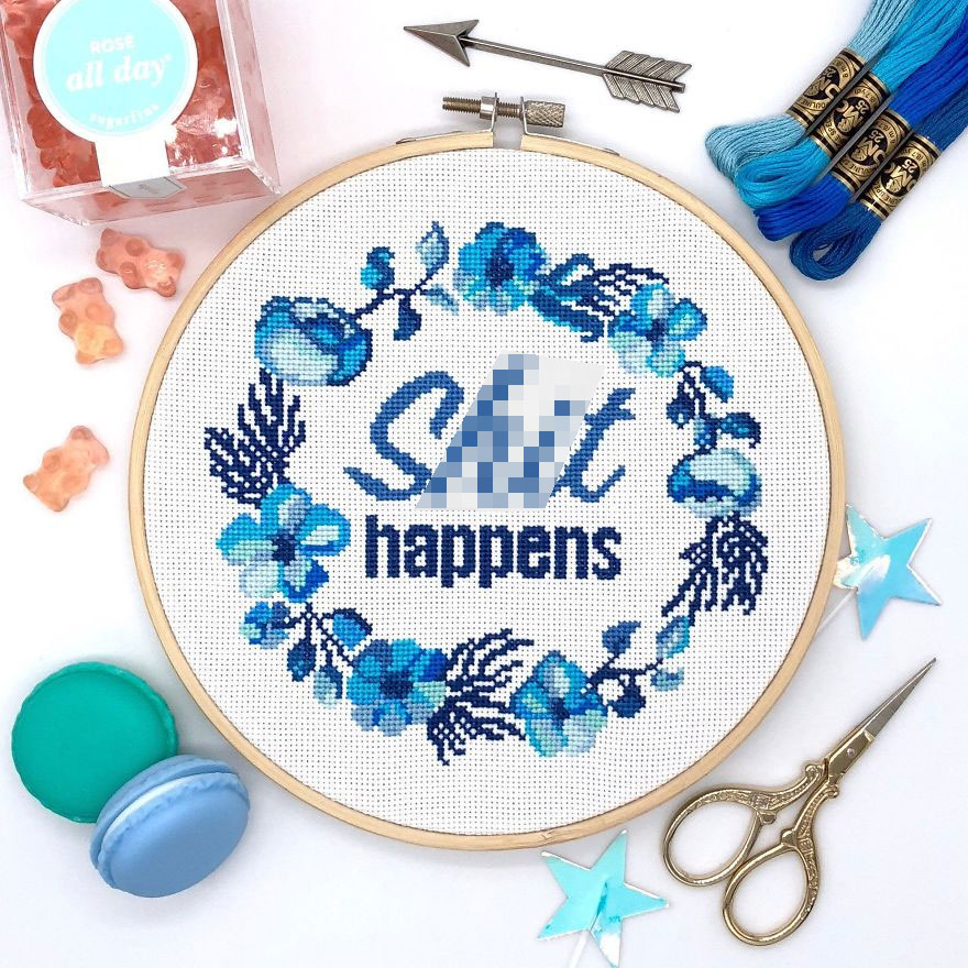 19 Modern Cross Stitches That Are Inappropriate But Fabulous! And Hilarious Too