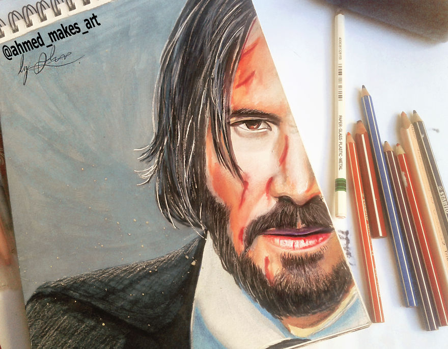 This John Wick Drawing Took Me A While