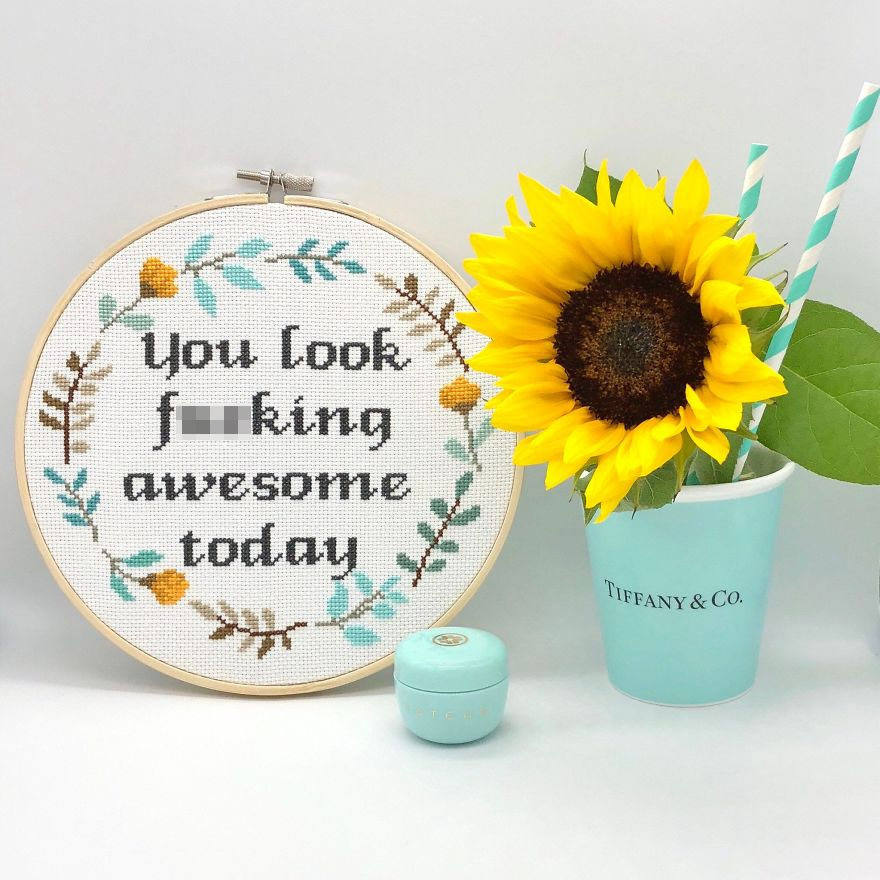 19 Modern Cross Stitches That Are Inappropriate But Fabulous! And Hilarious Too