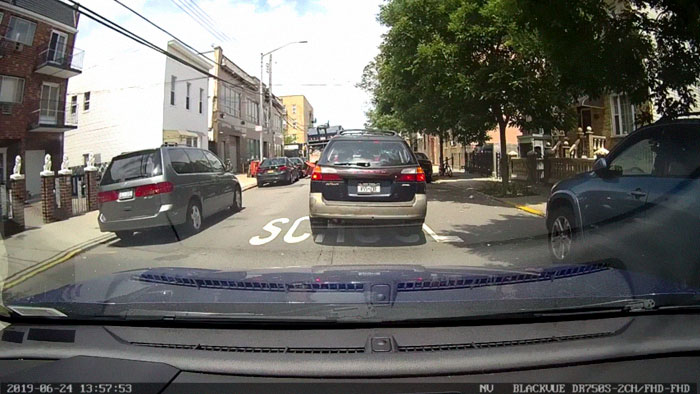 Garbage Truck Hits A Parked Car And Drives Off, Witness Leaves A Note Offering Footage Of The Accident