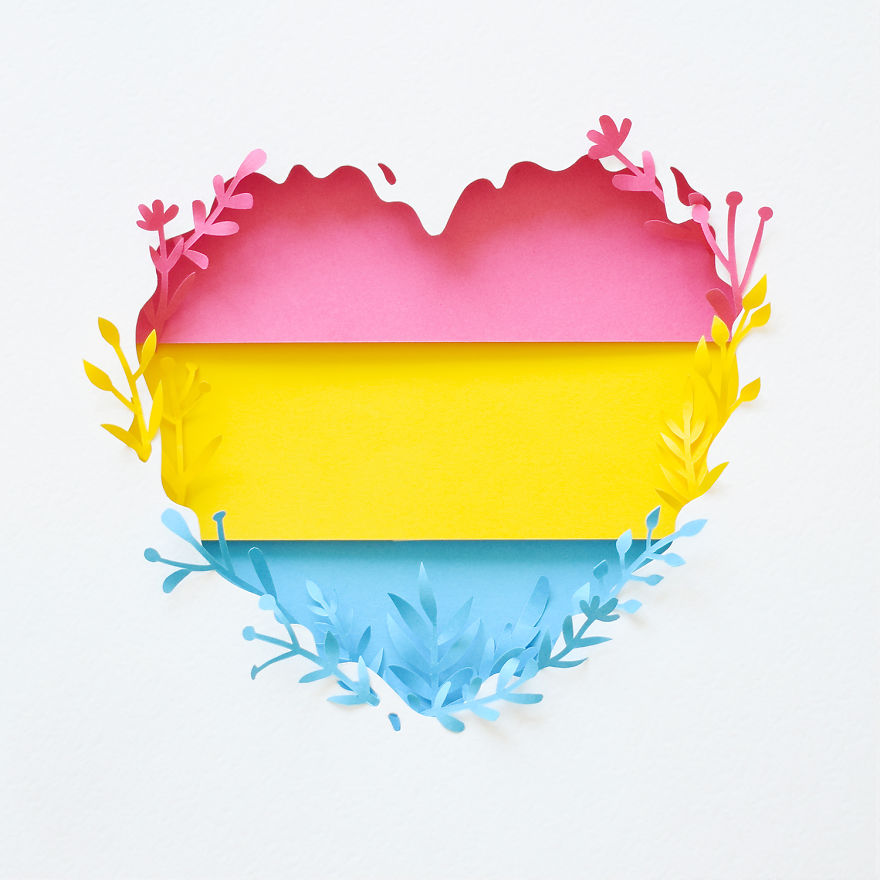 In Honor Of Pride Month, I Crafted 6 Paper LGBTQ+ Flags