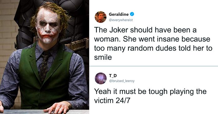 Woman Suggests That A Female Joker Would Be A Convincing Character, And Men Lose Their Minds