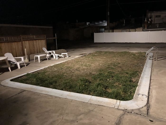 Got Excited From Far Away About The Motel Having A Swimming Pool