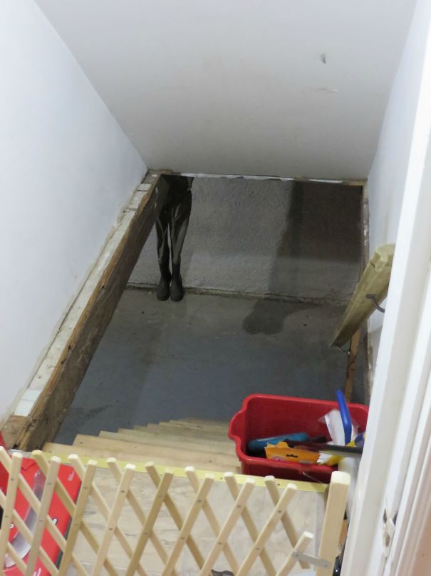 Hung My Hip Waders Up In The Basement. Scared The S**t Out Of My Wife When She Went To Go Down There