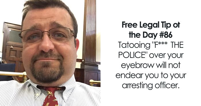 Lawyer Posts Hilarious Legal Advice Based On Crazy Things He’s Seen In Over 20 Years Of Experience (30 New Pics)