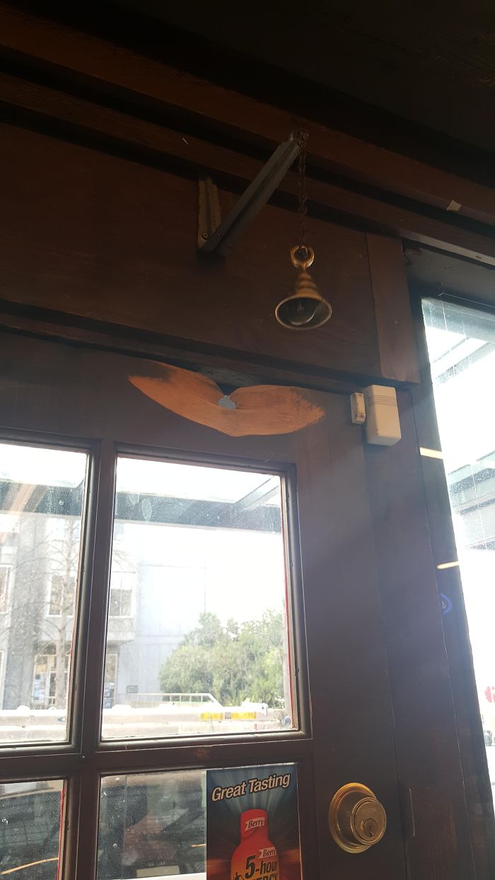 The Way This Door Was Worn Down By Its Bell