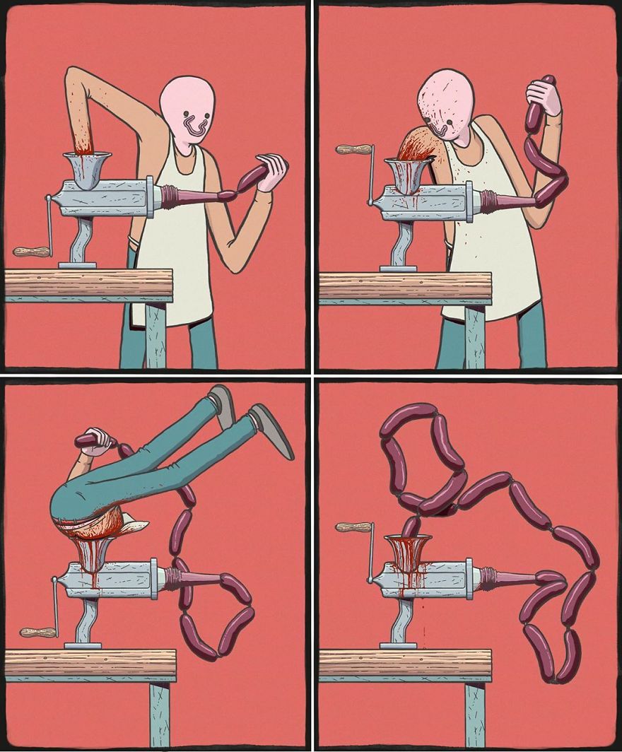 27 Shocking And Scary Comics From An American Artist Whose Ending Is Even Scarier Than The Beginning