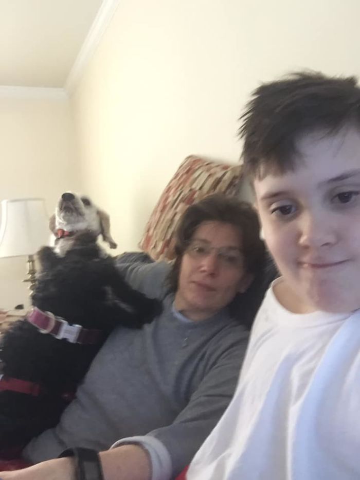 Some People And Dogs Take Beautiful Thought Out Selfies. Then There’s This. The Two Kindest Dogs In The World That Are Best Friends Look Like They Are About To Eat Each Other Then There’s Us!! 😂😂