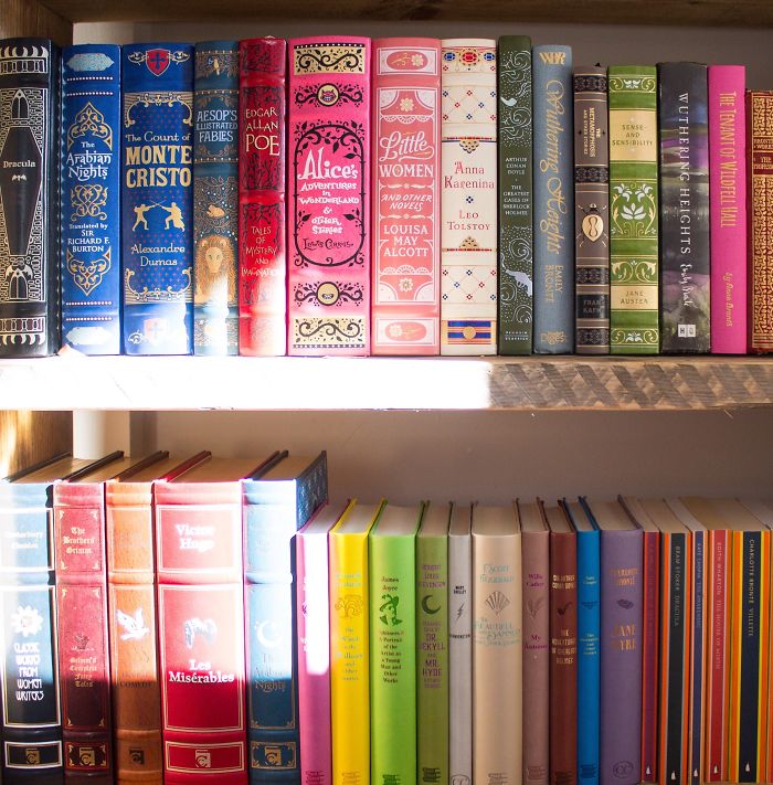 I Take Beautiful Photos Of My Book Collection To Spread Some Joy And Colour