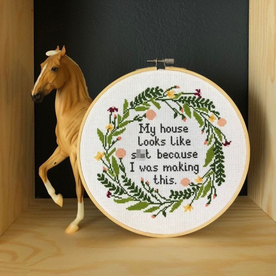 19 Modern Cross Stitches That Are Inappropriate But Fabulous! And Hilarious Too